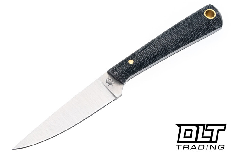 LT Wright Coyote A2 - Flat Ground - Black Micarta - Matte Finish