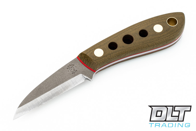 Krein Bushcraft Whittler - Green Micarta - Red Liners - Kydex Sheath