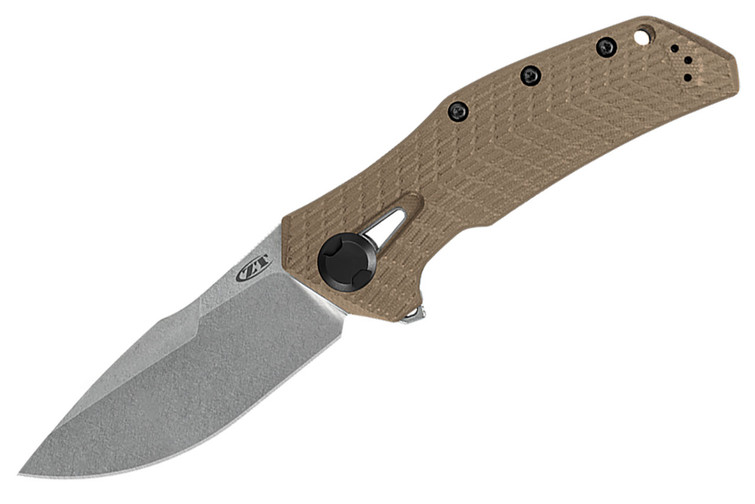 ブルドッグ　0308 ZT 0308 Flipper Knife - Coyote G10 - 3.75