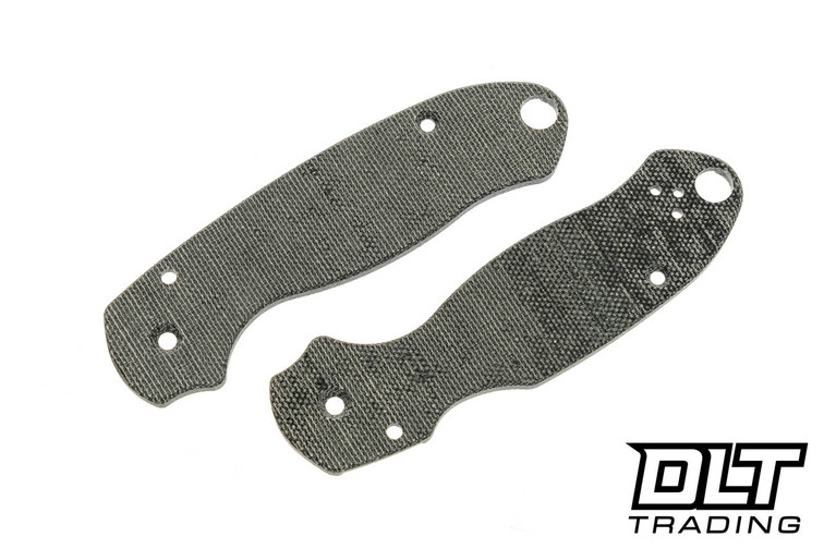 RGT Spyderco Para 3 Scale Set - Black Canvas Micarta