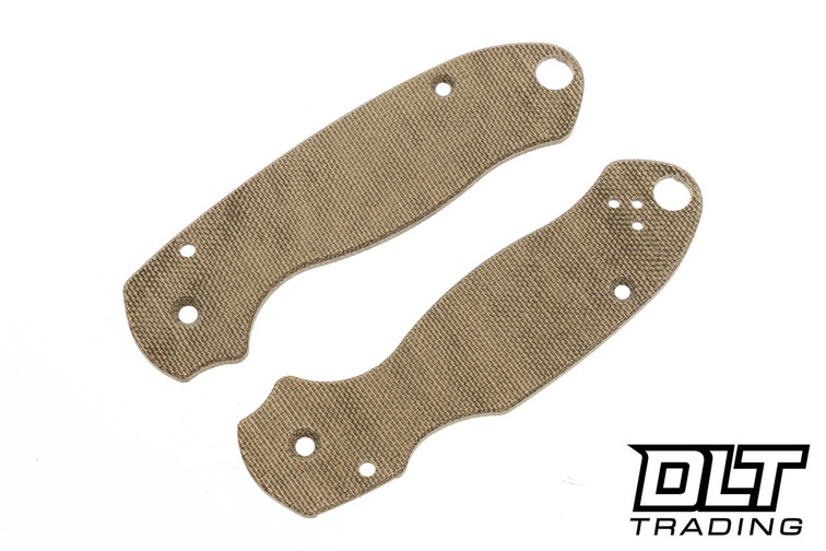 RGT Spyderco Para 3 Scale Set - Green Canvas Micarta RGT Spyderco Para 3 Scale Set - Green Canvas Micarta