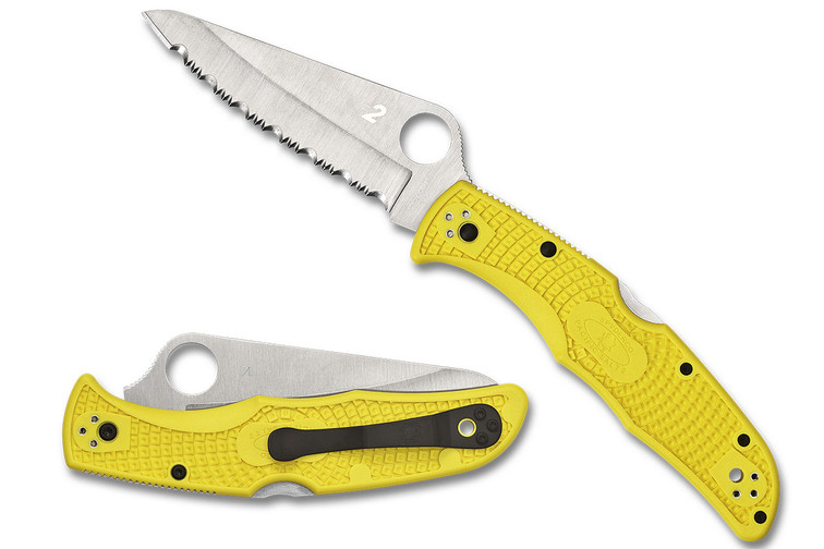 Spyderco Pacific Salt 2 - Fully Serrated - Yellow