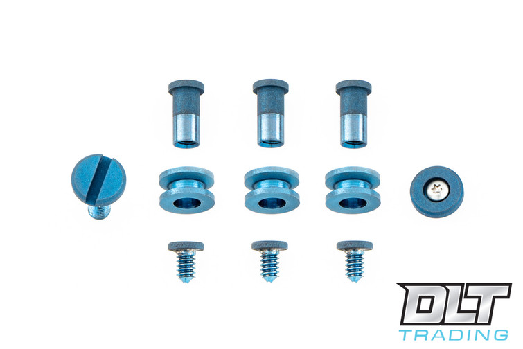 Hinderer XM-18 3.5" Hardware Kit - Battle Blue Anodized Titanium