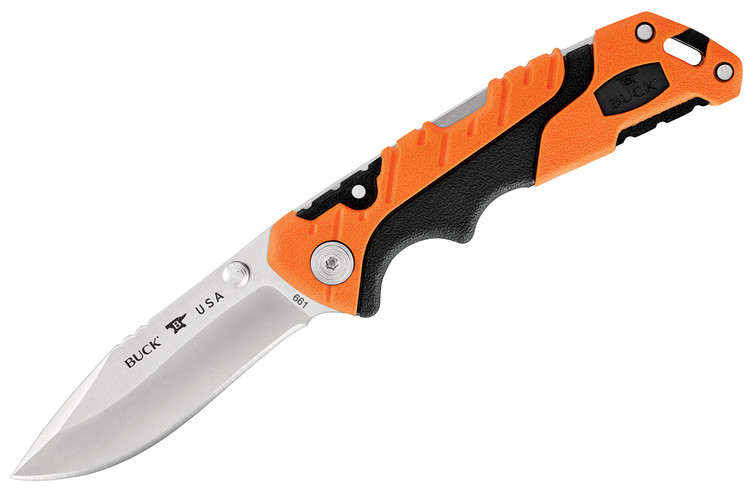 Buck 661 Small Folding Pursuit Pro - Orange Handle - DLT Trading