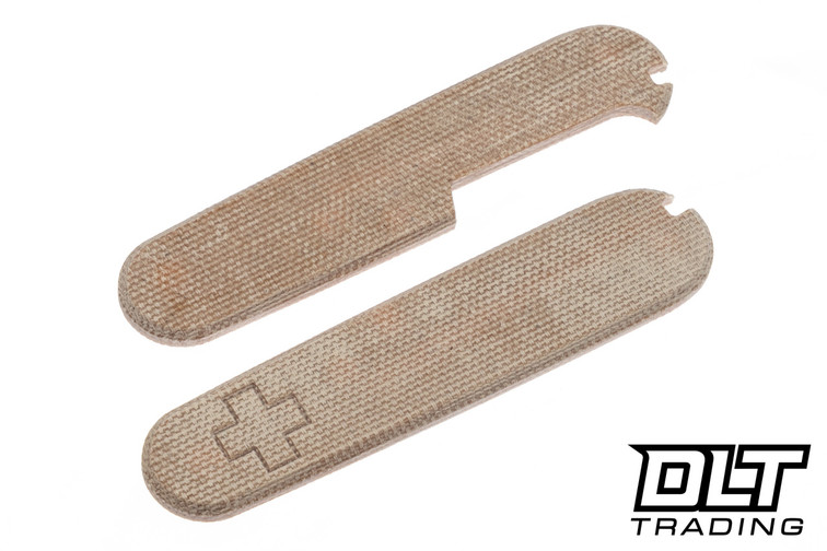 RGT Scale Set for Swiss Army 91mm - Natural Canvas Micarta
