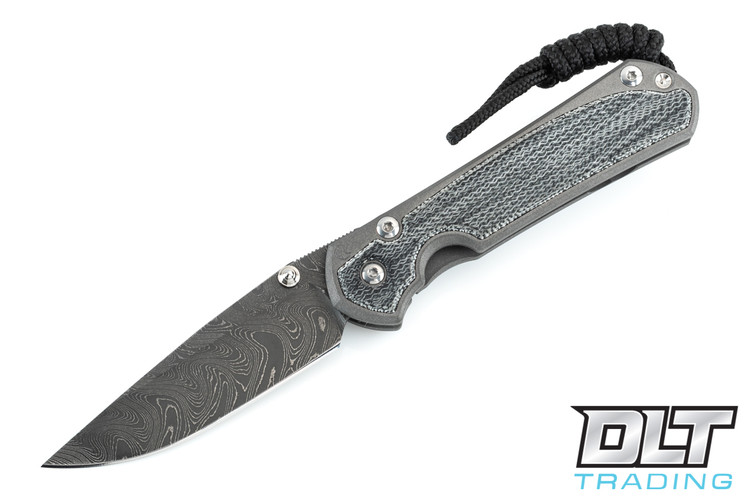 Chris Reeve Small Sebenza 31 - Boomerang Damascus - Black Micarta Inlay
