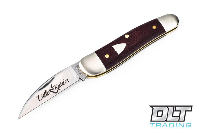 Great Eastern Tidioute - #19 Little Rattler - Red Coral Canvas Micarta