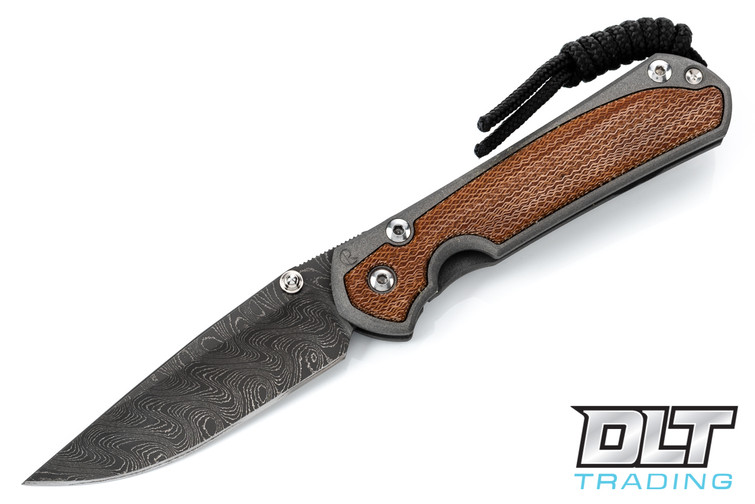 Chris Reeve Small Sebenza 31 - Boomerang Damascus - Natural Micarta Inlay