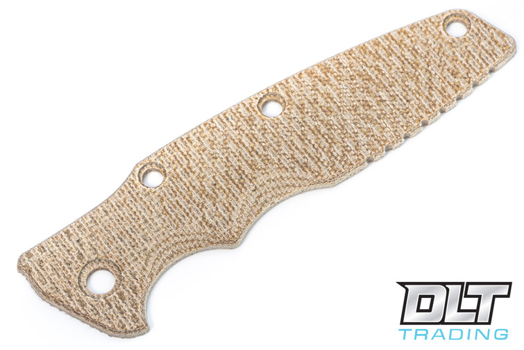 Hinderer Eklipse Textured Natural Canvas Micarta Scale