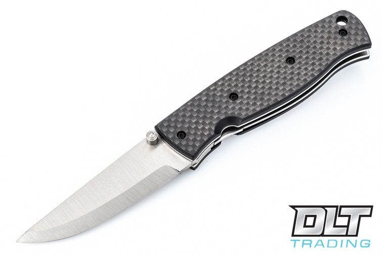 BRISA Birk 75 Carbon Fiber Folding Knife - D2 Scandi