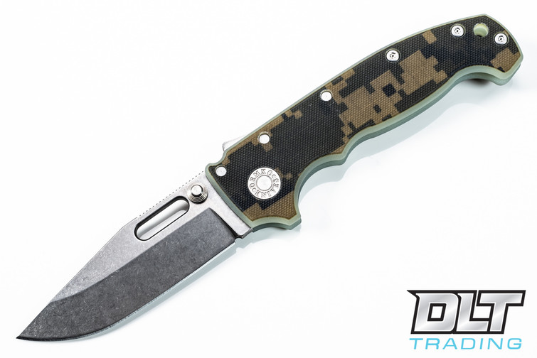 Demko MG AD20 Cru-Wear - Slotted Clip Point - Camo G-10