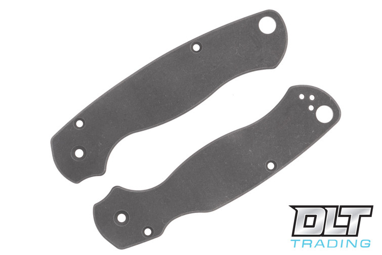 RGT Spyderco Paramilitary 2 Titanium Scale Set - Darkwashed