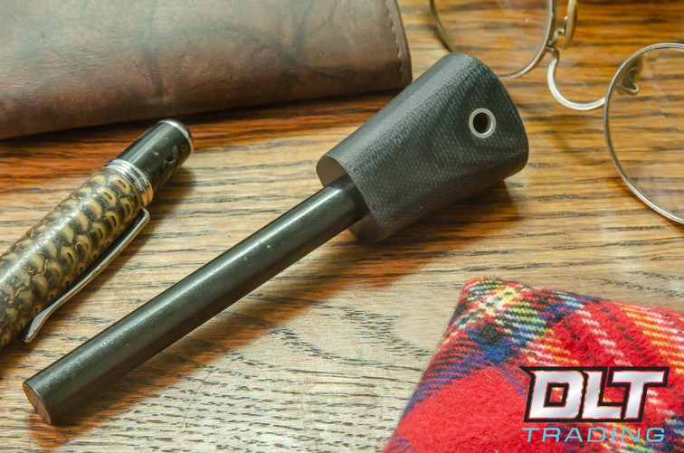 Bark River Firesteel Black Canvas Micarta - Matte