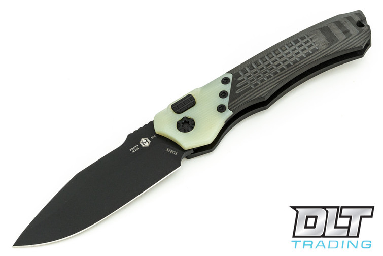 Heretic Wraith SE-A - Unidirectional Carbon Fiber - Jade G-10 Bolster - Black Hardware - Black Blade