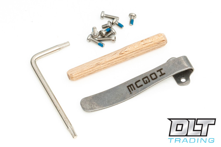 Hogue Deep Carry Pocket Clip & Torx Screw Kit - Tumbled