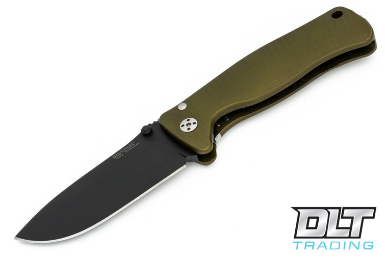 LionSteel - SR2A - Green Handle - Black Blade