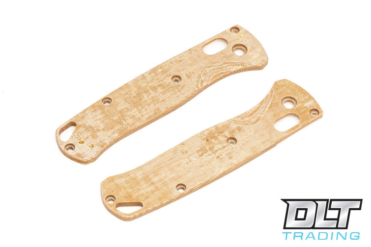 RGT Benchmade Bugout Scale Set - Natural Linen Micarta RGT Benchmade Bugout Scale Set - Natural Linen Micarta