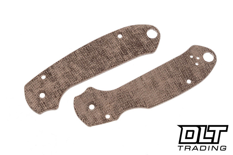 RGT Spyderco Para 3 Scale Set - Skinny Mod - Brown Canvas Micarta