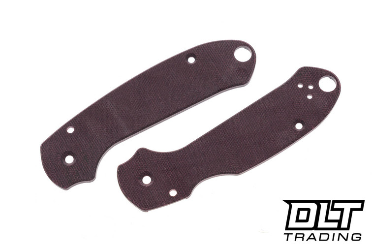 RGT Spyderco Para 3 Scale Set - Skinny Mod - Dragons Blood Canvas Micarta