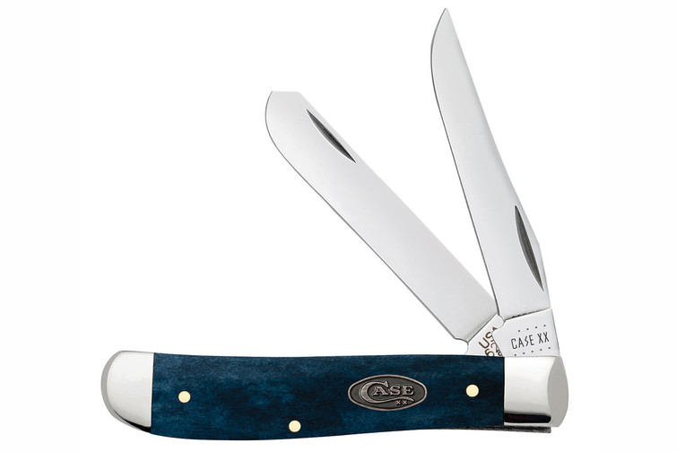 Case Mini Trapper Smooth Mediterranean Blue Bone