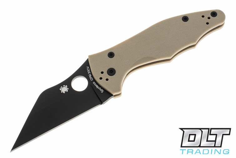 Spyderco C85GPTNBK2 Yojimbo 2 Tan G-10 - Black 20CV Blade