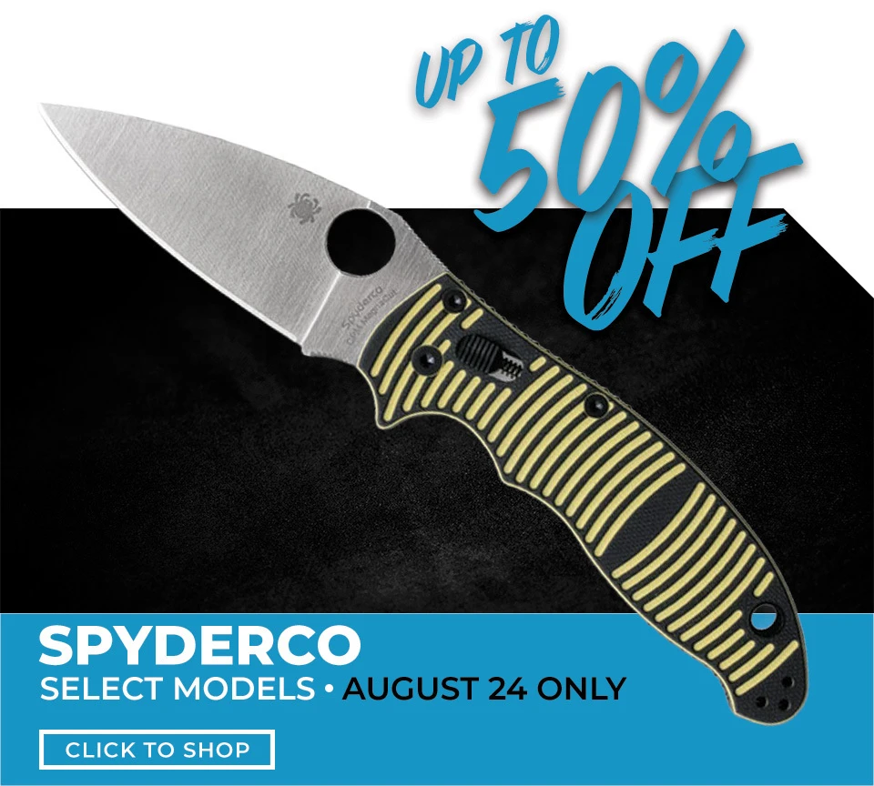 Spyderco Up To 50% Off - August 24 Only