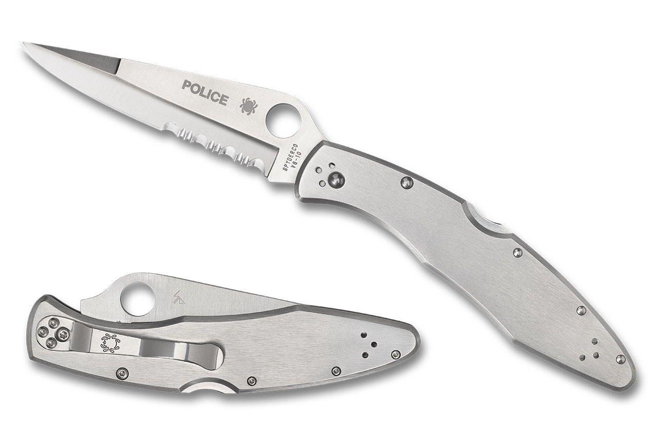 Spyderco C07PS Police - Stainless Steel Partially Serrated