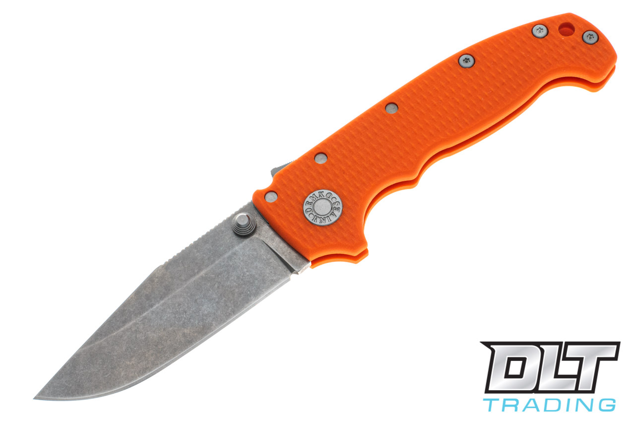 Demko MG AD20S D2 - Clip Point - Orange G-10 - DLT Trading