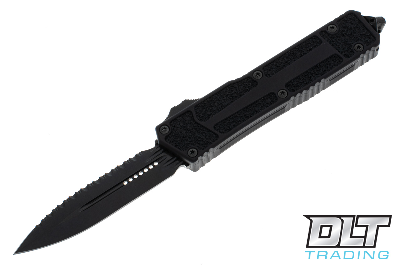 Microtech 280-3DLCTSH Scarab II D/E - Black Handle - Black DLC