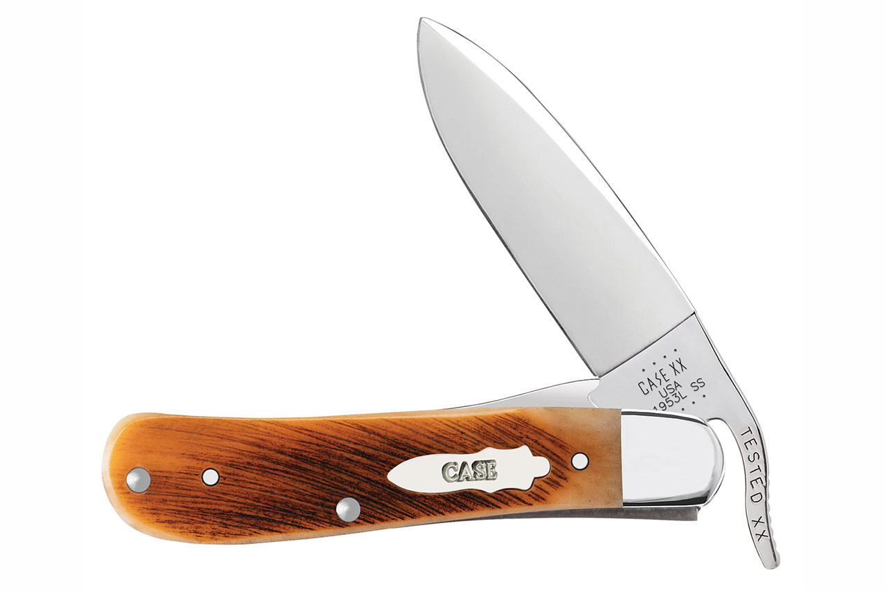 Case Barehead Russlock Amber Sawcut Jigged Bone - DLT Trading
