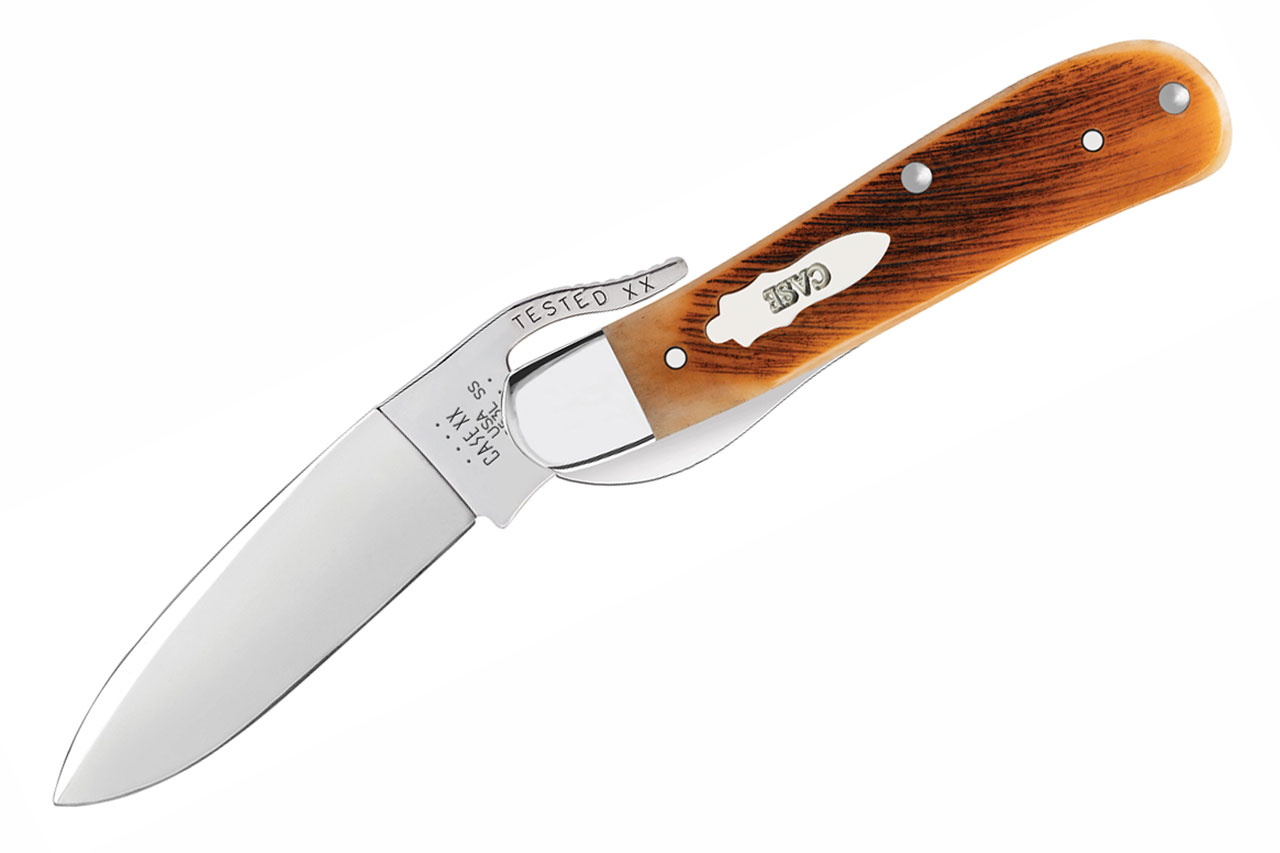 Case Barehead Russlock Amber Sawcut Jigged Bone - DLT Trading