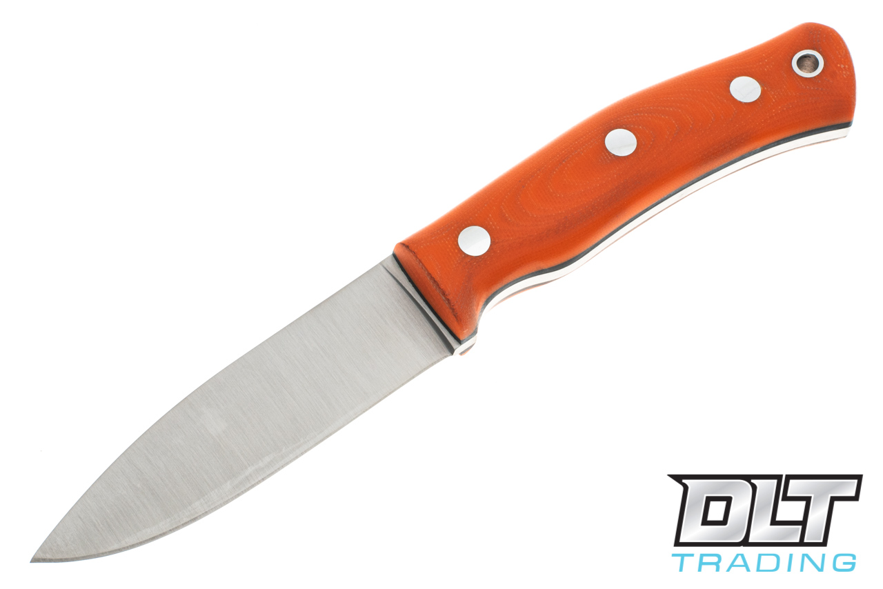 Casstrom No 10 Swedish Forest Knife - Flat Grind - 14C28N Blade - Orange  G-10 - DLT Trading