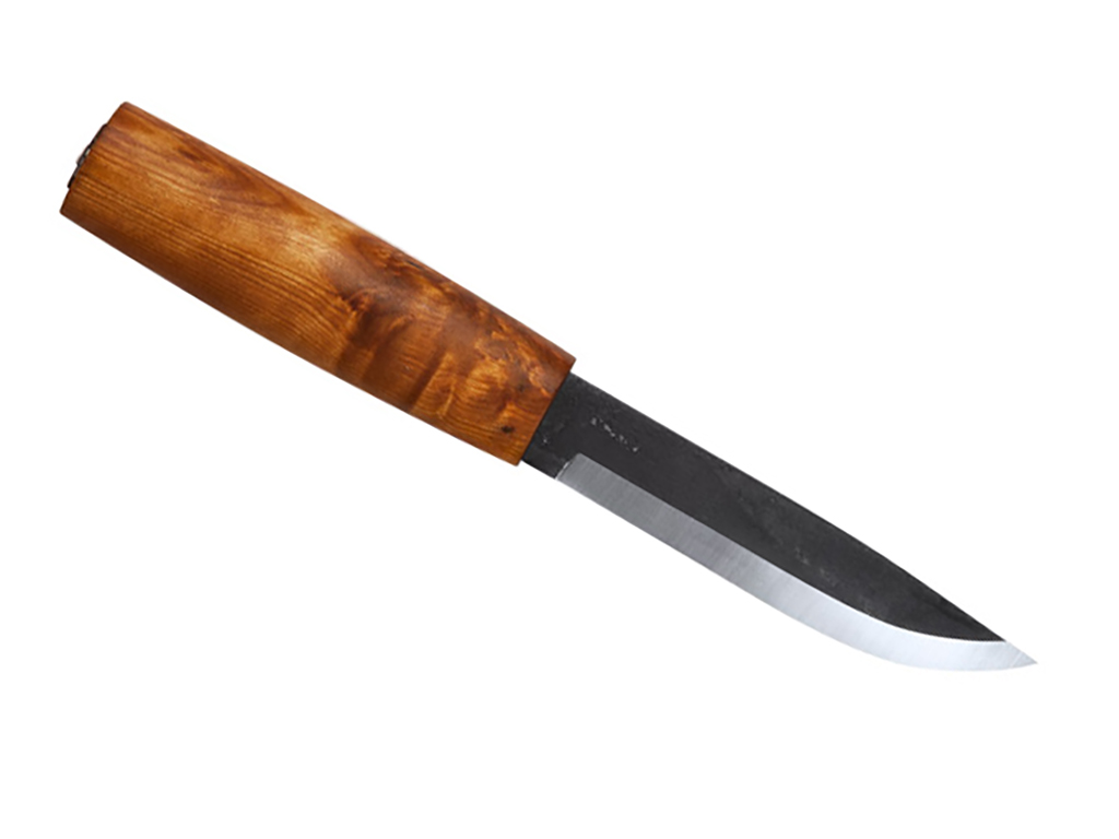 Helle Viking 4.33 in. Triple Laminated Stainless Steel Blade, Curly Birch  Handle