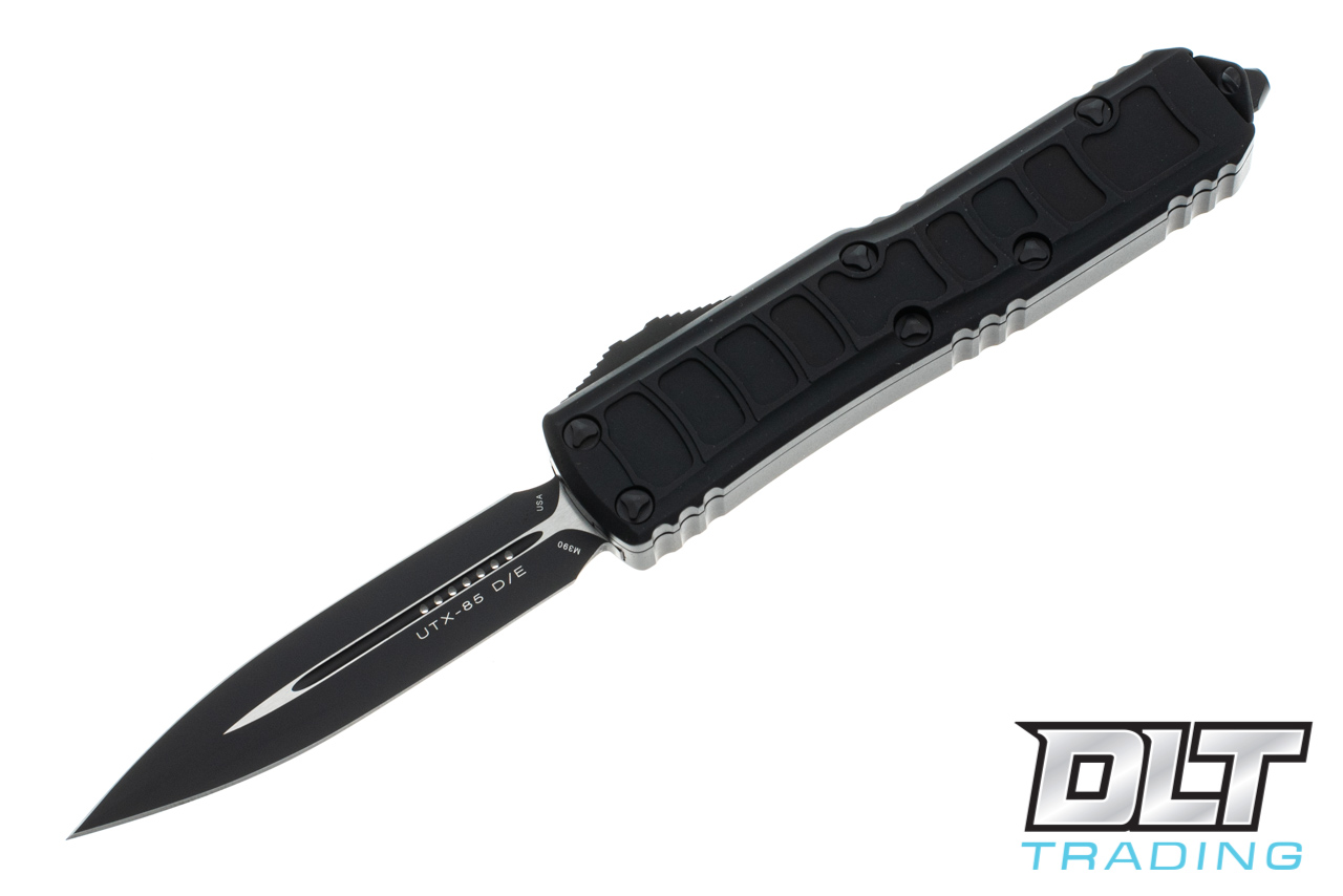 Microtech UTX-85 II D/E - Black Handle - Black Blade