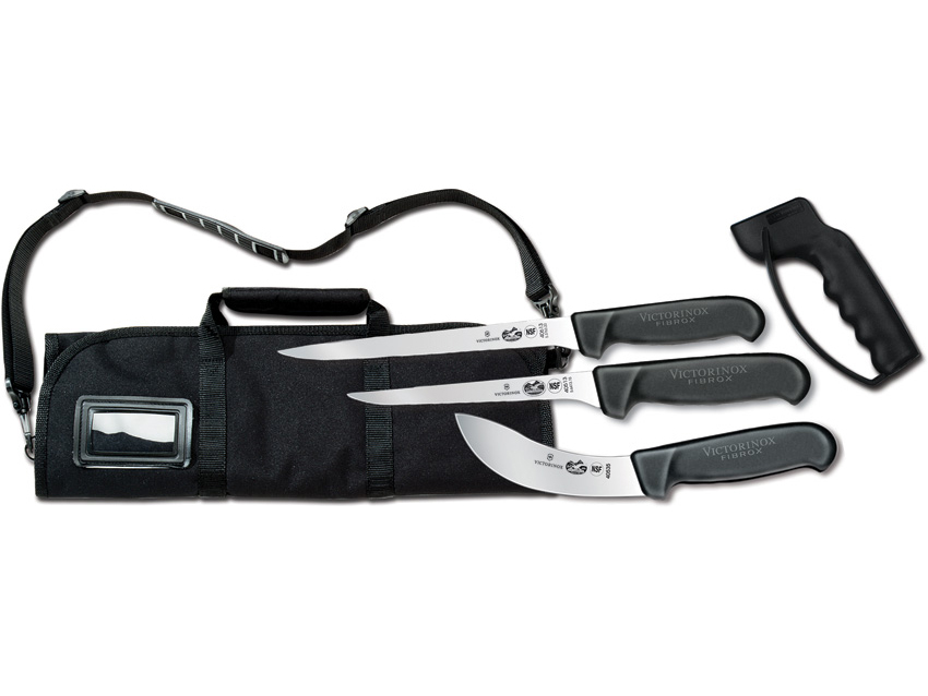SWISS+TECH Field Dressing Kit, 10-Piece Hunting Knife Set with