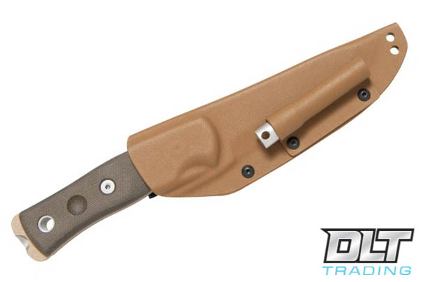 TOPS Brothers of Bushcraft Knife - Green Canvas - Coyote Blade