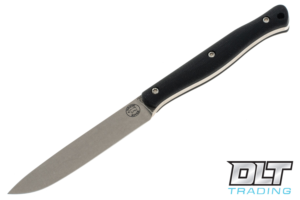 White River Exodus 4 - Black Canvas Micarta - Kydex Sheath - DLT