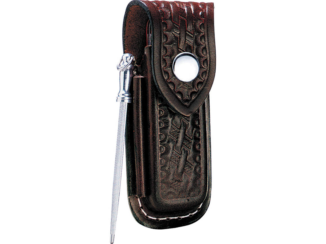 Swiss Army Zermatt Medium Brown Leather Pouch with Sharpening