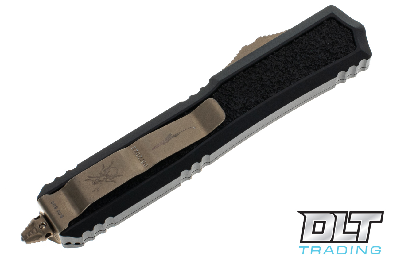 くろまろ Microtech 206-13S Makora D/E - Black Handle - Bronze Blade