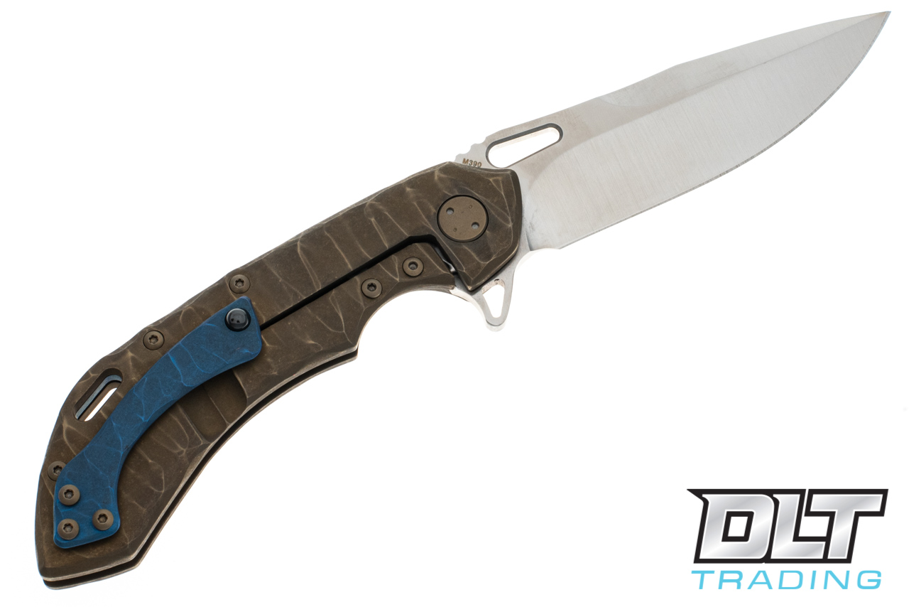 Olamic Cutlery Wayfarer 247 Drop Point - Satin Blade - Rock Bronze