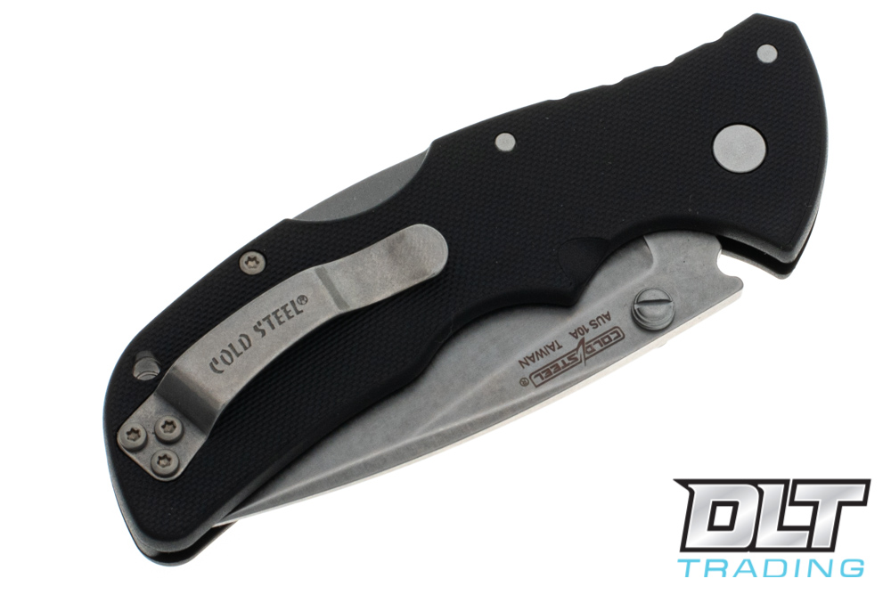 Cold Steel Recon Tactical Folding Knife - EDC Pocket Knife With DLC Coated Blade And Tri-Ad Lock