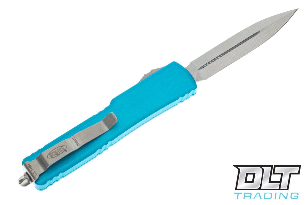 Microtech UTX-70 D/E - Turquoise Handle - Satin Blade