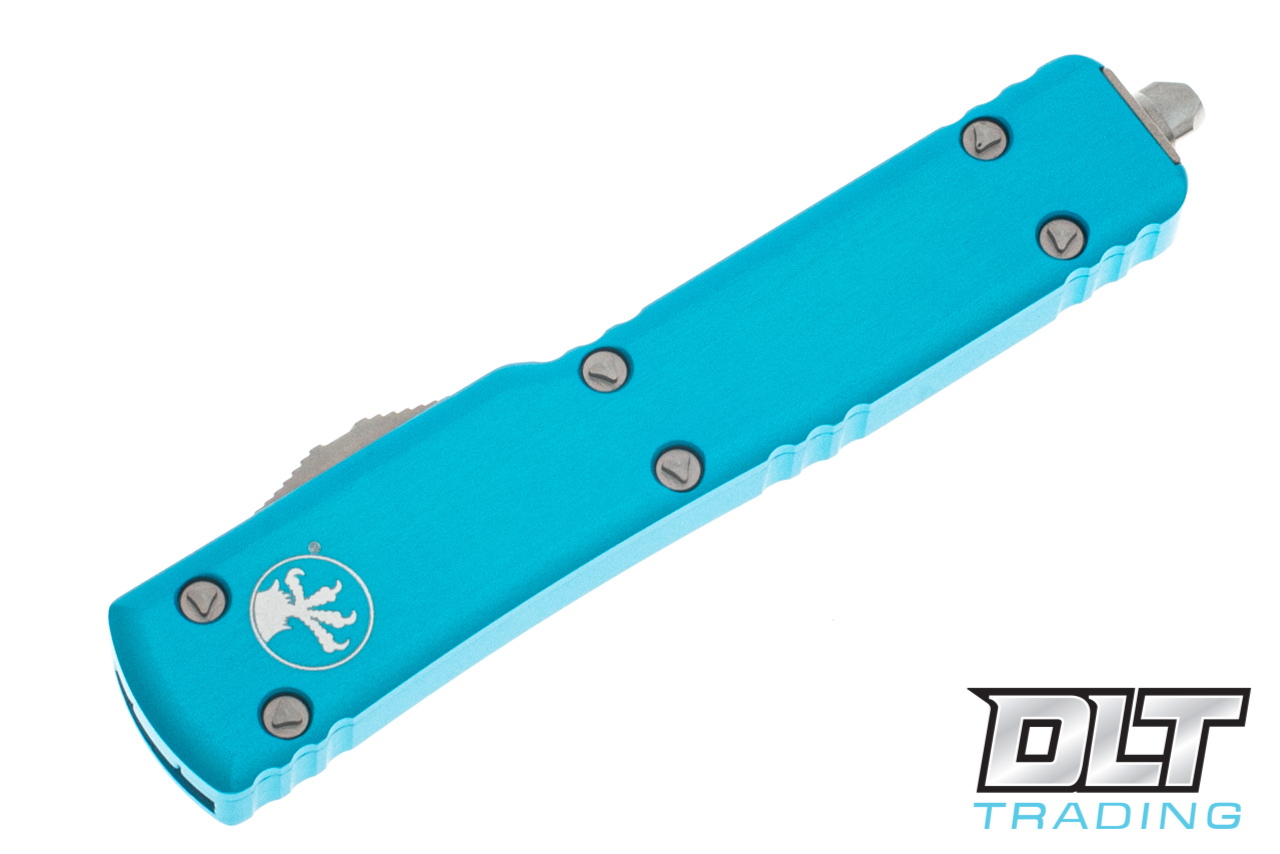 Microtech UTX-70 D/E - Turquoise Handle - Satin Blade