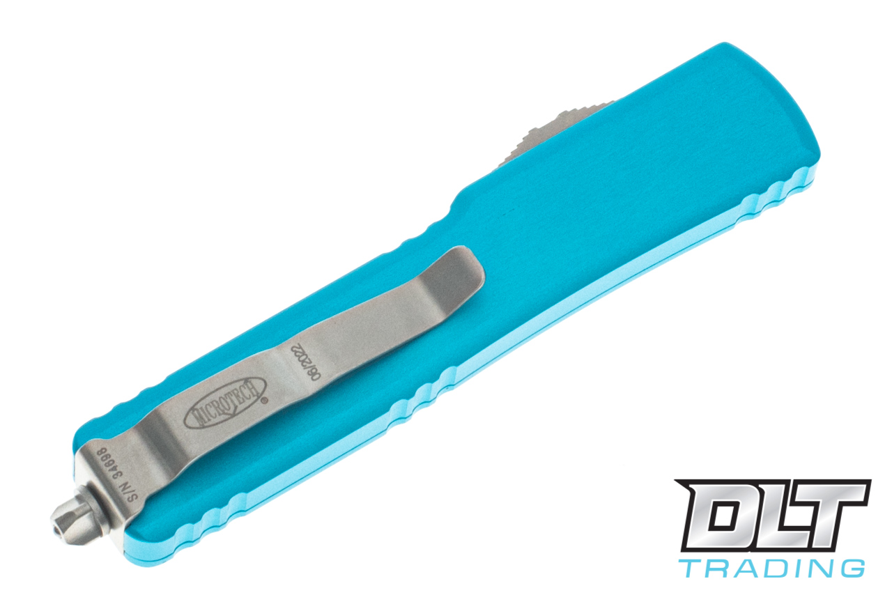 Microtech UTX-70 D/E - Turquoise Handle - Satin Blade