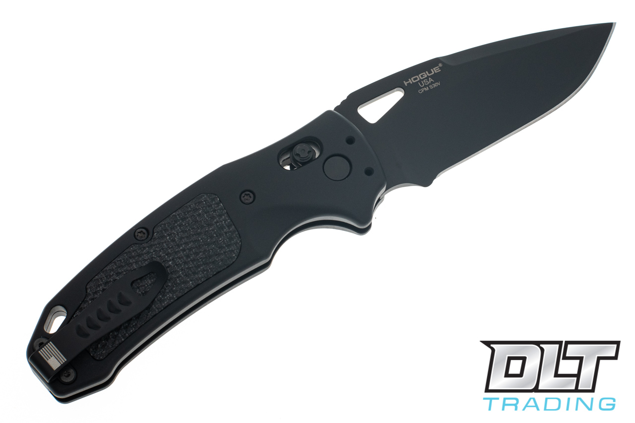 Hogue SIG K320 AXG Pro Drop Point - Black Aluminum - Black G-10 