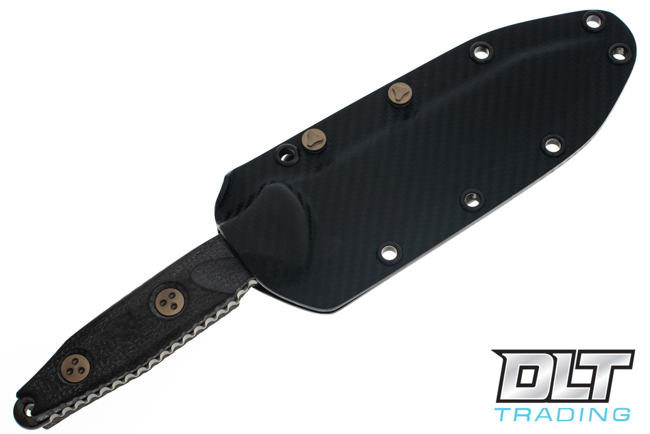 Microtech 114-1DLCCFS SOCOM Alpha T/E - Carbon Fiber - Black DLC