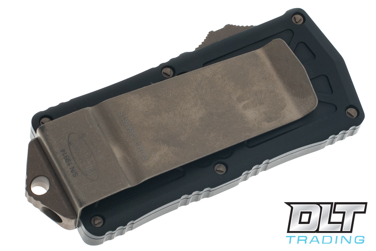 Microtech 157-13AP Exocet D/E - Black Handle - Bronze Apocalyptic