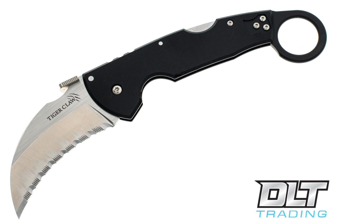 K18 虎目タイタック Cold Steel Tiger Claw - Serrated - DLT Trading