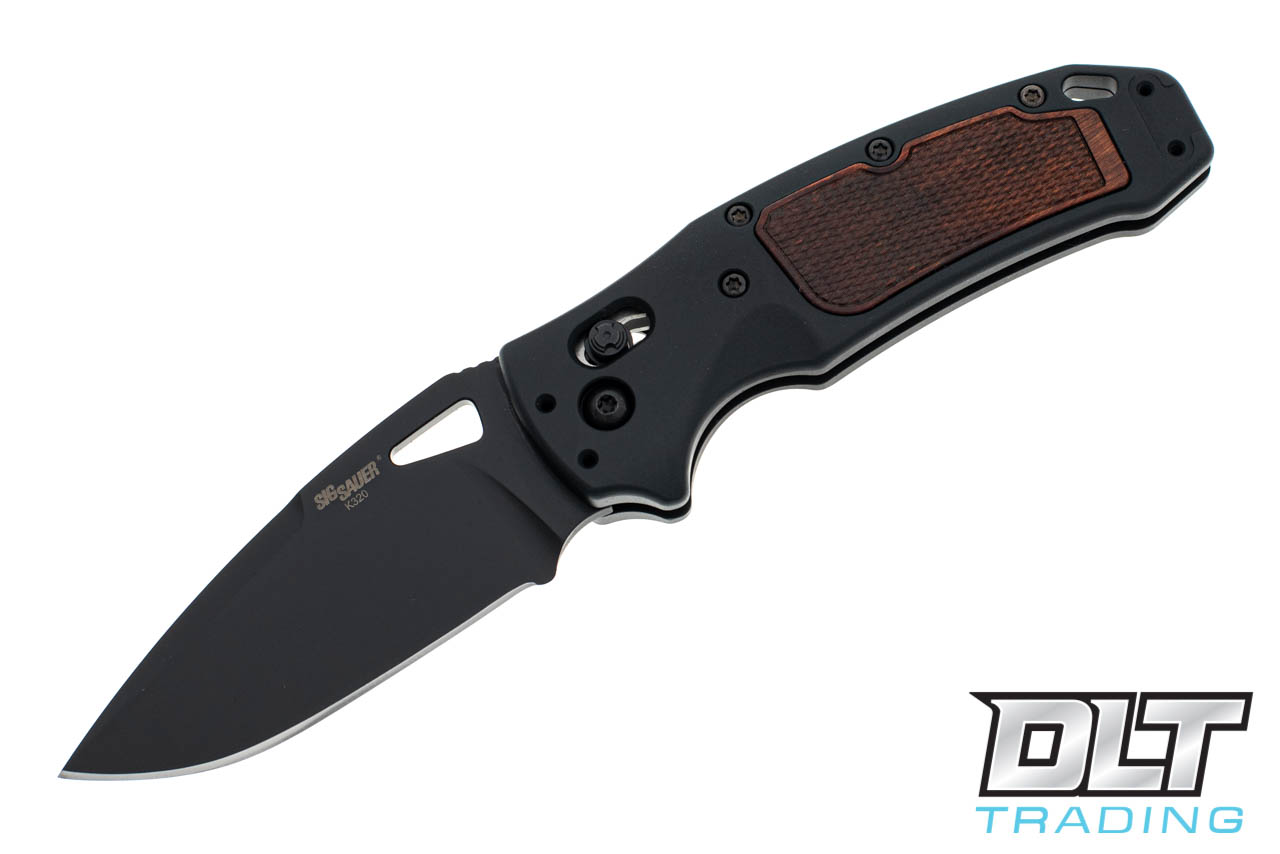 Hogue Sig K320 Classic AXG Drop Point - Black with Walnut - DLT