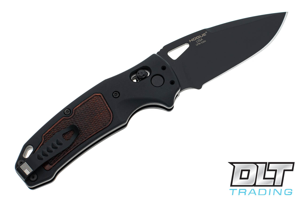 Hogue Sig K320 Classic AXG Drop Point - Black with Walnut - DLT